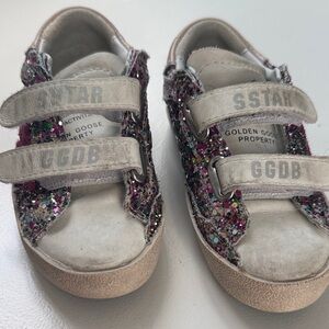 Golden Goose Kids Glitter Sneakers - Multicolor and White